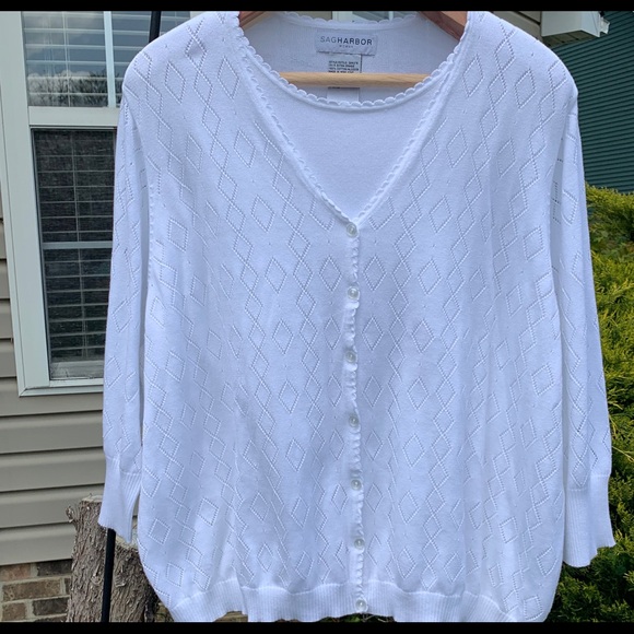 Sag Harbor Sweaters - Sag Harbor Two-in-One Lightweight Sweater -Size 3X